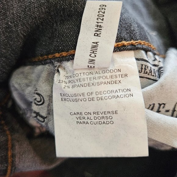 (NWT) Be-Girl Black Wash Denim A Line Skirt Size 3XL - Picture 4 of 7